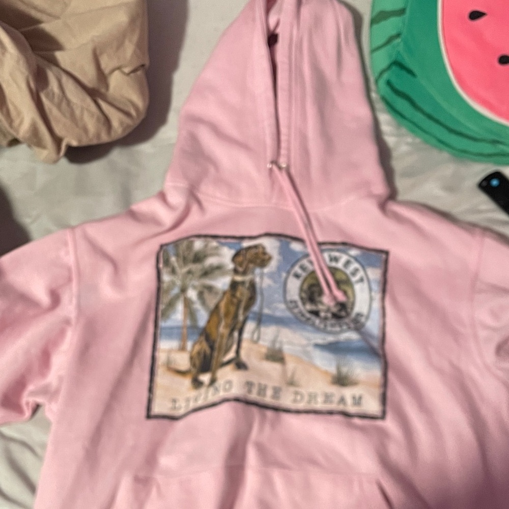 Pink Hoodie with Graphic Design